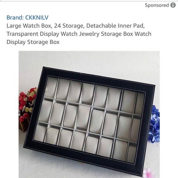 Transparent Display Watch Jewelry Storage Box - Picture 6 of 6